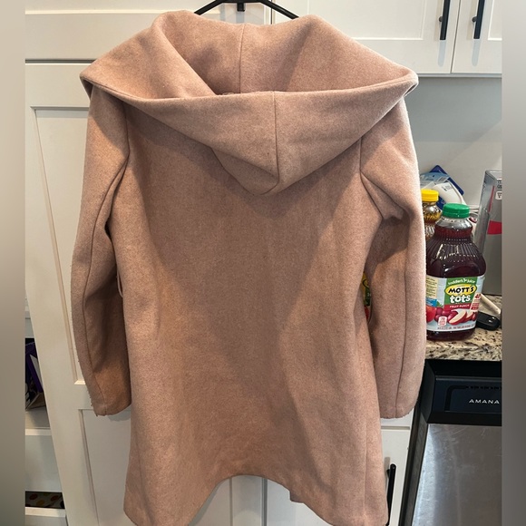 Fashion Nova Mauve Hooded Coat Size Small - Picture 9 of 9